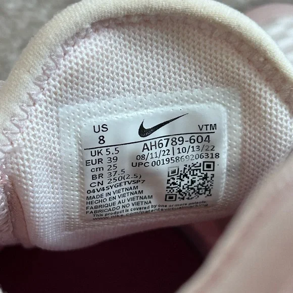 Nike Air Max 270 Light Soft Pink Rose White Womens Size 8 AH6789-604 - Picture 8 of 11
